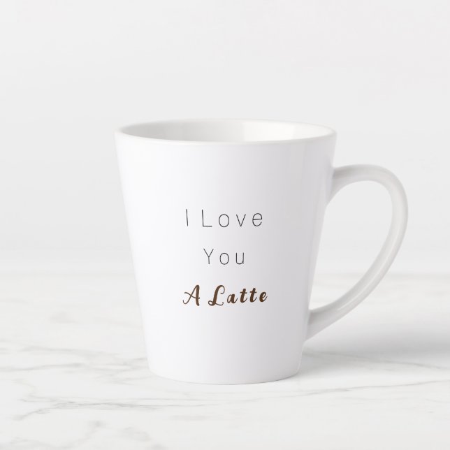 Love You a Latte, latte mug  (Right)