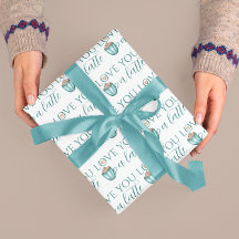 Love You A Latte Wrapping Paper