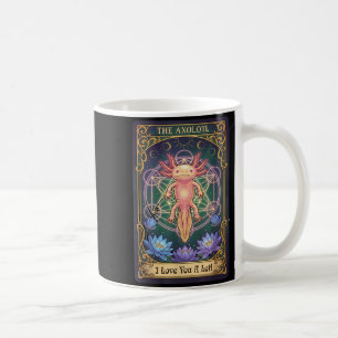 Love You A Lotl Tarot Card The Axolotl Sacred Geom Coffee Mug