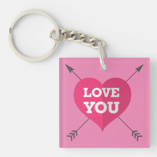 Love You Acrylic Keychain