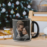 Love You Always Romantic Photo Love Make it Unique Mug<br><div class="desc">Love is in the air, this design is simple and romantic; and it does the talking for you. A symbol or representation of love, you just need to upload your favourite photos to customise it and make it unique. Love you always script typography is also customisable, for you to personalise...</div>