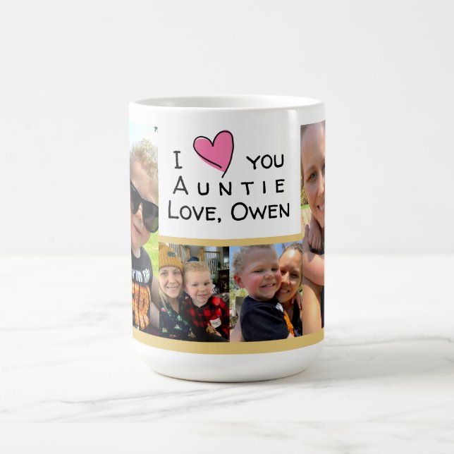 love you auntie (tia) coffee mug (Center)