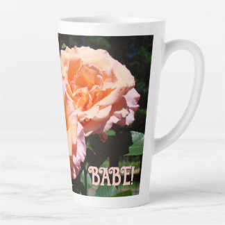 Love You BABE! coffee mugs Pink Peach Roses