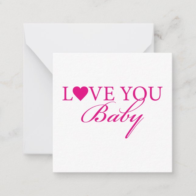 Love you baby card (Front)
