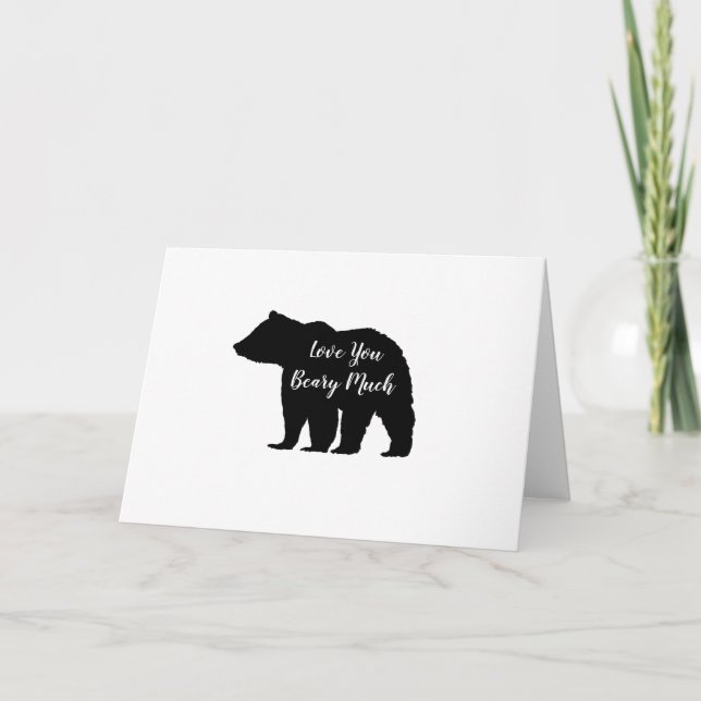 Love You Bear Mountain  Thank You Card (Front)
