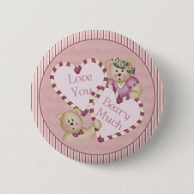 Love You Beary Much Button (Front)
