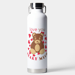 Love you beary much for Valentine's Day Water Bottle