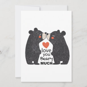 Love You Beary Much Invitation