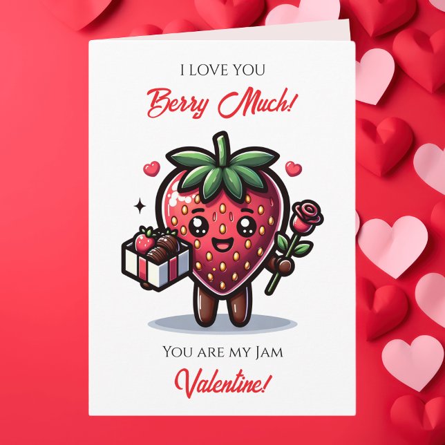 Love You Berry much | Cute Valentine's Day Pun Card (Creator Uploaded)