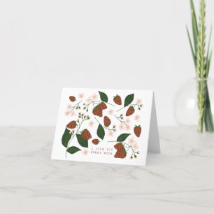 Love You Berry Much Valentine Card