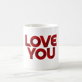 Love You – Bold Romantic Typography Coffee Mug