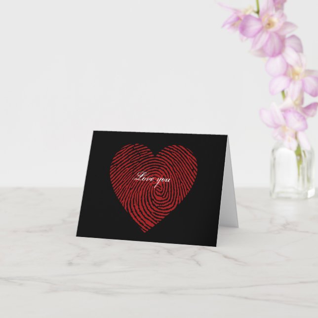 Love you card (Orchid)