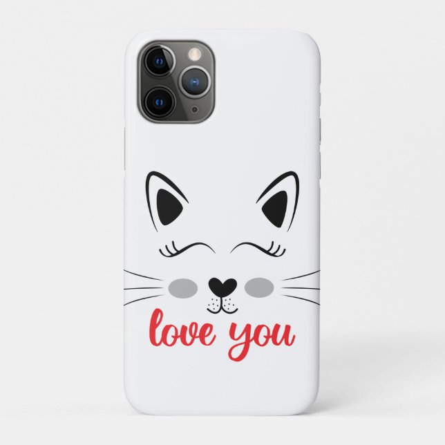 Love you cat Case-Mate iPhone case (Back)