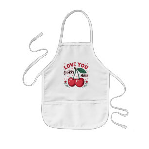 Love You Cherry Much Kids Apron