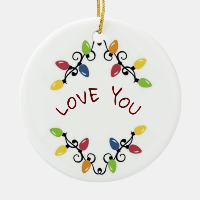 ***LOVE YOU*** CHRISTMAS ORNAMENT (Front)