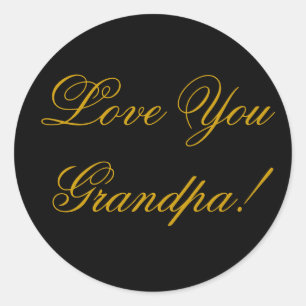 LOVE YOU CLASSIC ROUND STICKER