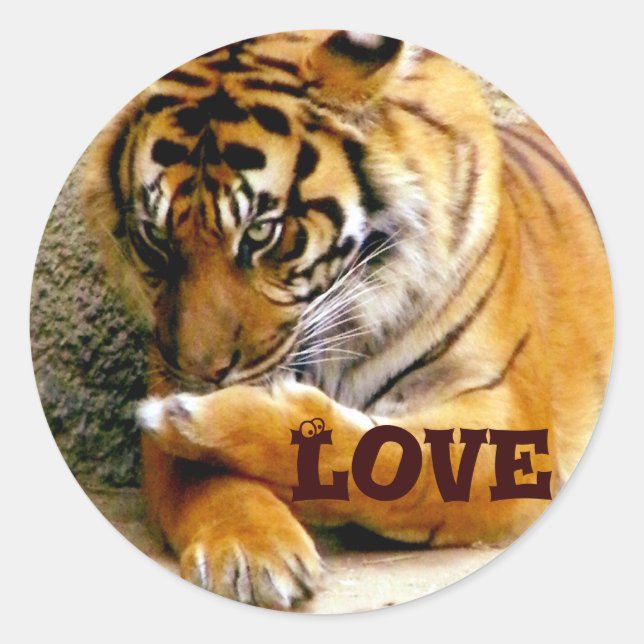 Love You_ Classic Round Sticker (Front)