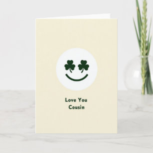 Love You Cousin Shamrock Card