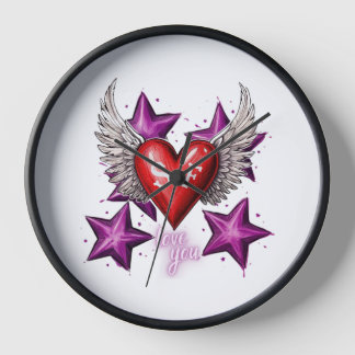 Love You Custom  Clock