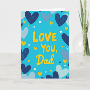 Love You Dad Art Card