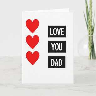 Love You Dad Card