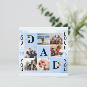 Love You Dad Custom Photo Collage - Personalised