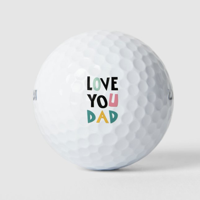 Love You Dad Golf Ball (Front)