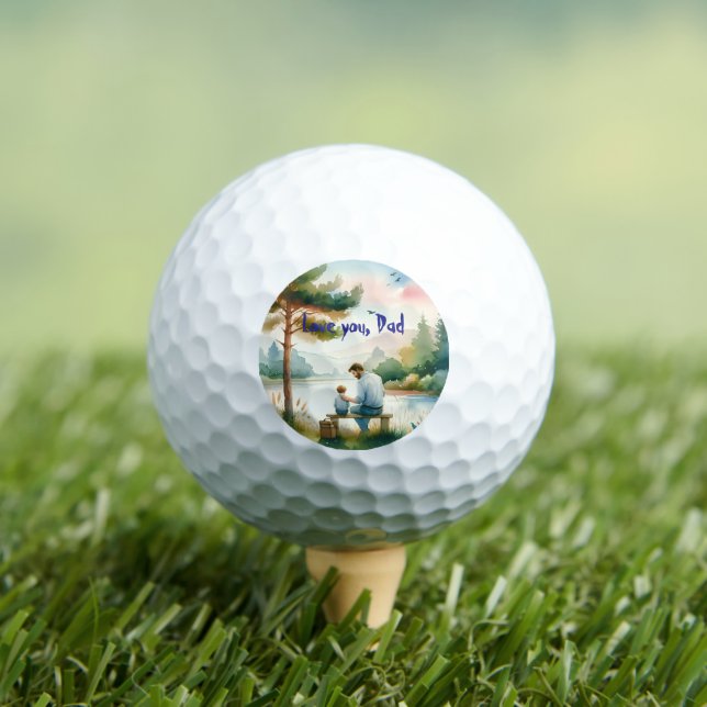 Love you, Dad Golf Balls (Insitu Tee)