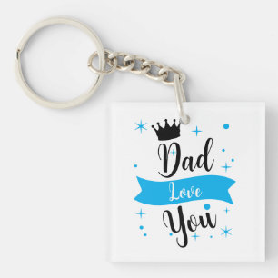 love you dad key ring