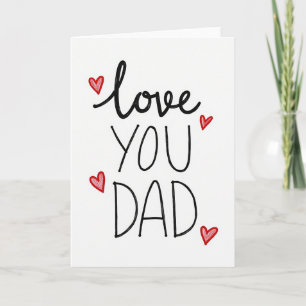 Love You Dad Message Card