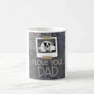 Love You, Dad Mottled Grey Dog Photo Mug