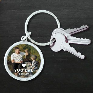 Love You Dad Personalised Family Photo Gift Key Ring