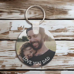 Love you Dad, Personalised Photo Key Chain