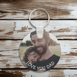 Love you Dad, Personalised Photo Key Chain