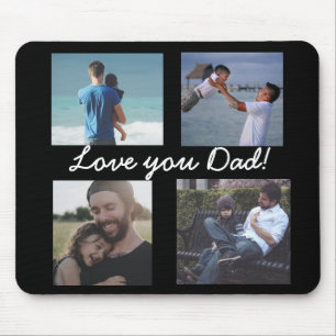 Love You Dad, Personalised Photo Mouse Pad