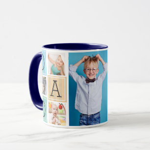 Love You Dad Personalized Photo Collage Mug