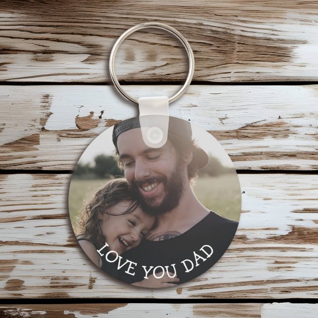 Love you Dad, Personalized Photo Key Chain (Creator Uploaded)