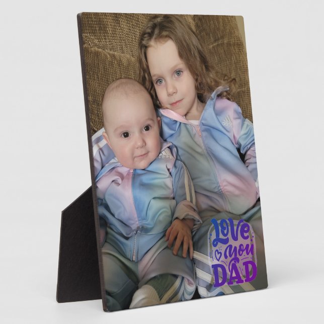 Love You Dad Plaque (Side)