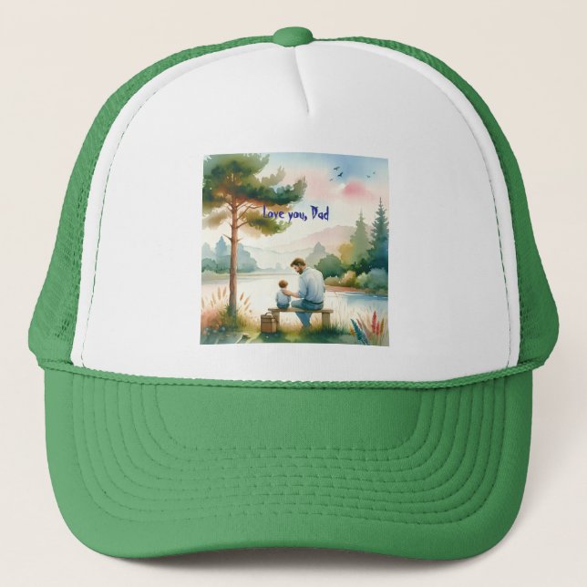 Love you, Dad Trucker Hat (Front)