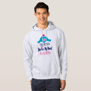 ❤↷Love You Dad, You are My Hero Classic Basic Hoodie