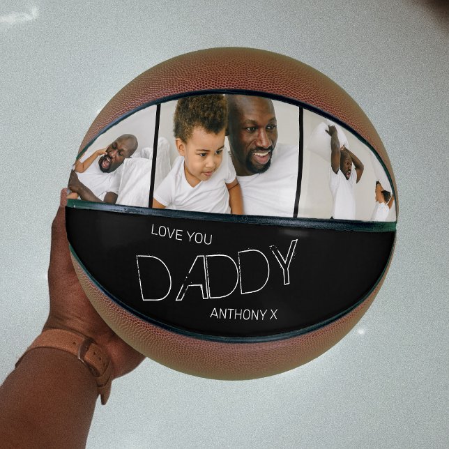 Love You Daddy 3 Photo Basketball (Creator Uploaded)