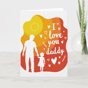 Love You Daddy Art Card