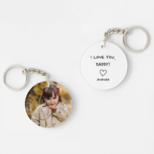 Love You Daddy From Daughter Photo Key Ring