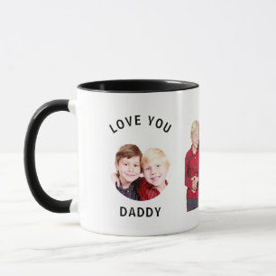 Love You Daddy Personalised Custom Family Photo Mug