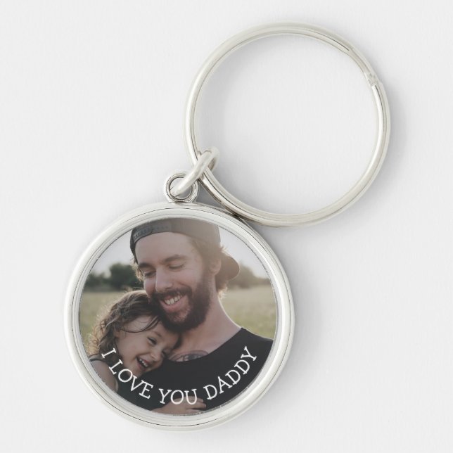Love you Daddy, Personalised Photo Key Chain (Front)