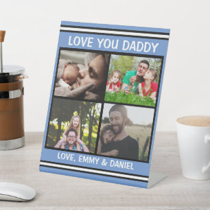 Love You Daddy Personalised Photo Pedestal Si Sign