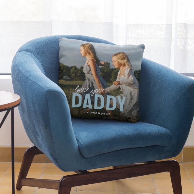 Love You Daddy Photo Cushion (Creator Uploaded)