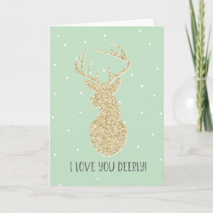 Love You Deerly   Valentine's Day Cards