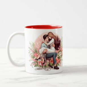Love You Every Day Couple   Valentines Day  Two-Tone Coffee Mug