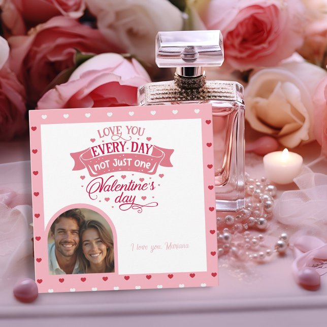 Love you every day not just one day Adorable flat Holiday Card (Love you every day not just one day Adorable flat Holiday Card)